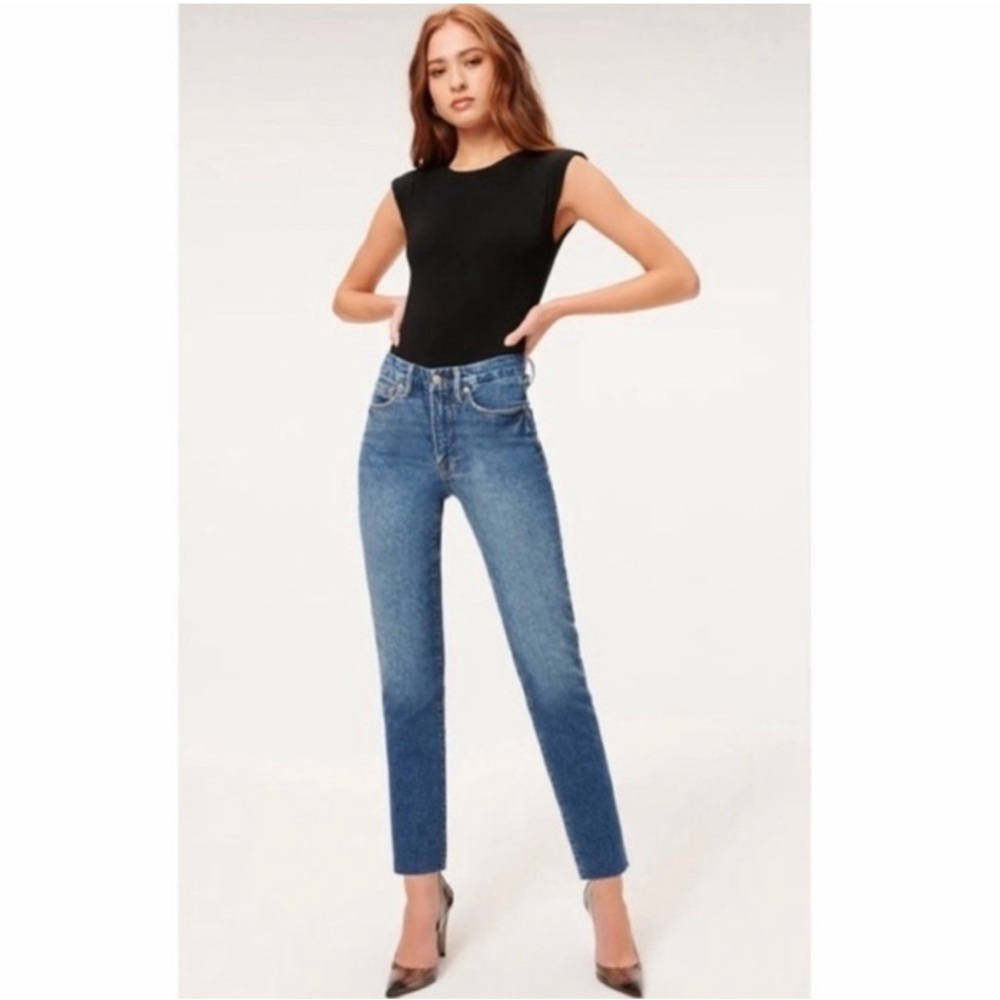 Good American High Rise Blue Jeans